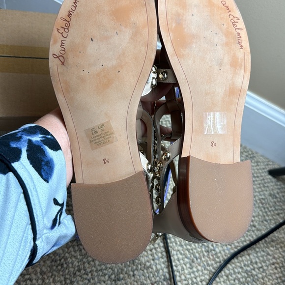 Sam Edelman • Women’s Estella Studded Gladiator Sandal • Size 8.5 • Sandshell • - Picture 17 of 17